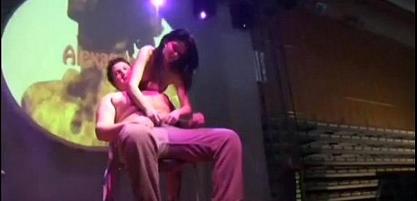  privat Lap Dance on public stage